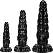 HGDTYRI Anal Dildo Super Smooth Dildo Monster Penis with Suction Cup Soft Anal Plug Butt Plug G-Spot Vaginal Masturbation Anal Sex Toy for Women Men(M)