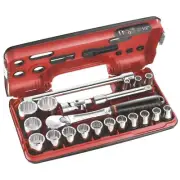 Facom SL.DBOX112 1/2″ Drive Compact Bi Hex (12-Point) Metric Socket Set 8-32mm