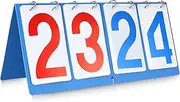 Cornhole Scoreboard, Portable Basketball Scoreboard, Score Board for Sports & Outdoors, Durable Score Keeper with Big Numbers, Table Top Flip Scoreboard