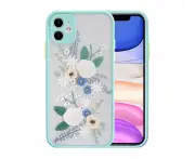 Flower Pattern Case Silicone Cover For Iphone 13 12 11 Pro Xs Max Xr X 8 7 Plus Purple For iPhone 7+/8+