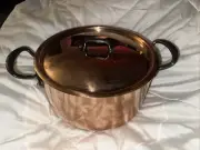 Mauviel Copper M200 CI 5 Qt Stew Pan Stock Pot NWOT NWOB OB