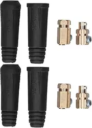 Welding Cable Quick Connector, 200Amp Welding Quick Coupler Connector Socket Plug Fittings for 10‑25mm² Cable DKJ10‑25, 2 Set