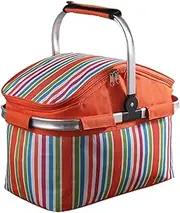 Soft Cooler Bag - Portable Freezer Box | Foldable Lunch Bag | 30l Insulated Bags Cooler Basket | Thermal Picnic Hamper | Camping Grocery Bags Outdoor for Hiking Food Fruit Picnic Stuff Travel Camping