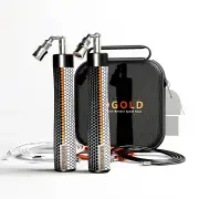 Mogold Weighted Jump Ropes Adjustable Length Weights 360 Degree Spin Ergonomics Grip Skipping Rope for Fitness Sports Tr