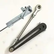Reciprocating Linear Actuator Rocker Arm Stroke 3-20cm, Hole Diameter Φ8mm, for Reciprocating Telescopic Motor, DIY Rocker Lever (Size : 12mm Stroke 3.5-30cm)