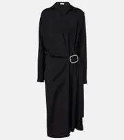 [Loewe] Loewe Wrap midi dress UK 8 black