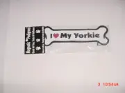 MAGENTIC PEDIGRES "I Heart (Love) My Yorkie" Bone-Shaped Magnet (NWT)