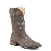 Roper Ladies Kennedy Square Toe Brown Boots