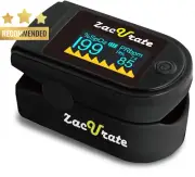 500C Elite Fingertip Pulse Blood Oxygen Monitor w/ Cover, Batteries, Lanyard