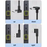 90 Degree USB3.0 Extension Cable Male to Female Extender Adapter Cord Efficient