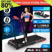 BLACK LORD Treadmill Electric Walking Pad Incline Shock Absorbers Foldable Black