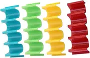 BESPORTBLE 4pcs Taco Holder Plate Set - Ceramic Taco Holders for Parties - for Serving Tacos and Tortillas Stylish Rack for Easy Serving and Enjoying Tacos at Home