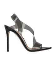 Gianvito Rossi Metropolis Twisted Stiletto-Heeled Sandals 39.5,40,41 Black