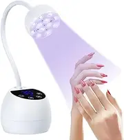 UV Lamp for Gel Nails Mini, Afenau LED Lamp Nails with Smart Auto Sensor and LCD Display, 12 LED Lights, Small UV Lamp for Nails, UV Lamp for Gel Nails, Small for Home and Studio