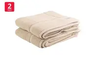 Onkaparinga Set of 2 800GSM Flinders Bath Mats (Linen)