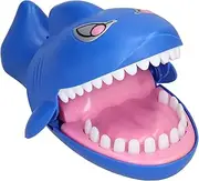 Shark Bite Game Toy, Cute Biting Finger Game Pressing Shark Dentist Game Toy with Light and Sound, Shark Teeth Trick Toy for Family Interaction, Friends Party, Children Activities