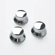 3Pcs Electric Guitar Control Knobs Volume and Tone Knobs Metal Guitar Replace...