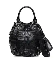 Balenciaga Le Cagole Small Bucket Bag in Black
