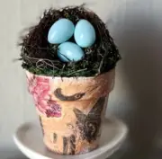 Handmade Clay Pot Home Spring Decor