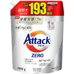 日本 KAO 花王 ATTACK ZERO 噴槍型洗衣凝露 洗衣精 400公克 噴槍瓶 2900公克 補充包