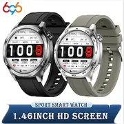 Smart Watch 1.46 inch Smartwatch Fitness Running Watch Bluetooth Pedometer Call Reminder Activity Tracker Compatible with Android iOS Men Long Standby Waterpro