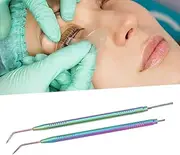 Nutriess Double Headed Eyelash Lift Separator Tools 2 Pack Stainless Steel Lash Separation Rod with Comb (1)