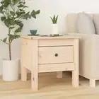 2 PCS Wooden Side Table End Accent Tables Sofa Desk W/ Drawer Durable Furniture