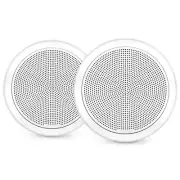 Fusion FM 6.5" 120W Round Marine Speakers - White