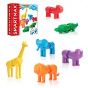 My First Safari Animals STEM Magnetic Discovery Building Set with Soft Animal...