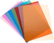 MERRYHAPY 8pcs PVC Overlay Filters Lighting Gels for Photography Party Filming Theater