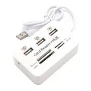 7 in 1 USB 2.0 HUB Card Reader Combo High Speed External Memory Card Reader2338