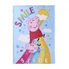 Kids Micro Raschel Throw Blanket 46"x60", Peppa Pig "Smile Slide"