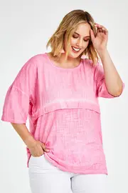 Sequin Trim Top--THRE-39709