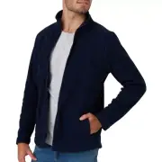 Brilliant Basics Men's Polar Fleece Jacket - Navy