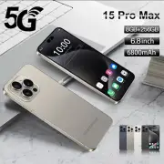 15 Pro Max 5G Smartphone 6.8" Factory Unlocked Android Cell Phones Dual SIM