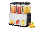 VEVOR Commercial Beverage Dispenser 12L x 3 Tanks Cold Juice Ice Drink Dispenser