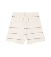 [Rylee + Cru] Rylee + Cru Chandler striped cotton-blend shorts Y 4/5 white