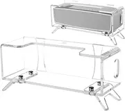 [TXesign] Desktop Stand Speaker Holder for Bose SoundLink Mini & Mini II Bluetooth Speaker, Acrylic Table Stand Holder Retro Speaker Display Stand Anti-Slip Base Stand (Transparent)