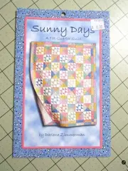 Sunny Days, A Fat Quarter Quilt, by Darlene Zimmerman Quilt Pattern 4 Sizes
