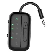 Bluetooth Transmitter Receiver, 2-in-1 V5.3 Wireless Adapter, Bluetooth Black