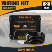 San Hima 20A MPPT Solar Charge Controller With Cable 12V/24V Regulator USB