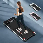 [Black Lord] Treadmill Electric Walking Pad Under Desk 3.4HP Fitness Equipment, Jogging Running Exercise Workout Machine with Control, Cardio Trainer for Home Gym Office Indoor Use, ANG3 Black