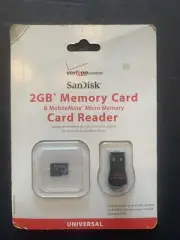 Verizon SanDisk 2GB Memory Card & MobileMate Micro Memory Card Reader