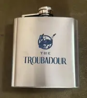 The Troubadour Stainless Steel 6oz. Flask New in Box