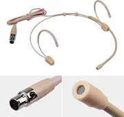 Headset Microphone Condenser Mic 4-Pin XLR Plug for Wirel Bodypack Transmitter 4-Pin XLR Plug