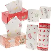 Printed Party Tissue Roll Christmas Napkin Set for Home Restaurant Hotel Bar Supermarket Decor