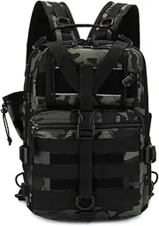 FULNES Fishing Backpack Camping Bag Outdoor Travel Bags For Men Tactical Molle Hiking Trekking Fishing Lure Boxes Storage Sports Bag
