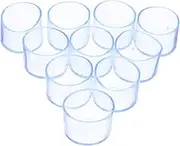 GREENADSCAPE 10pcs PVC Chair Leg Protectors Thickened Slip Furniture Caps for Dining Tables Stools Sofas Round Floor Protectors for Scratch Prevention Maintenance