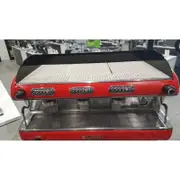 Second Hand 3 Group Sanremo Verona Commercial Coffee Machine In Red