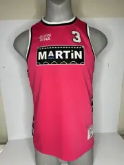 Gina 90s TV Show MARTIN Tisha Campbell Authentic Pink Basketball Jersey Headgear